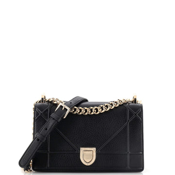 Christian Dior Diorama Flap Bag Grained Calfskin Small