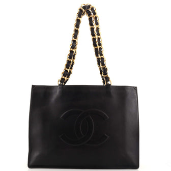 Chanel Vintage CC Chain Tote Lambskin XL