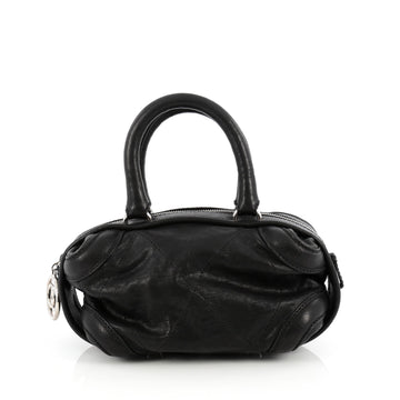 Chanel Coco Bowling Bag Leather Small Black
