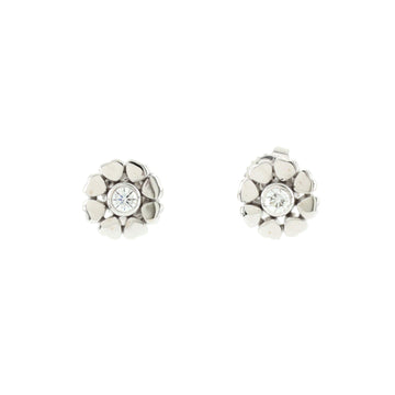 Tiffany & Co. Crown of Hearts Earrings 18K White Gold with Diamonds