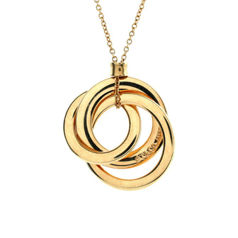 Tiffany & Co. Triple Circle Pendant Necklace 18K Yellow Gold