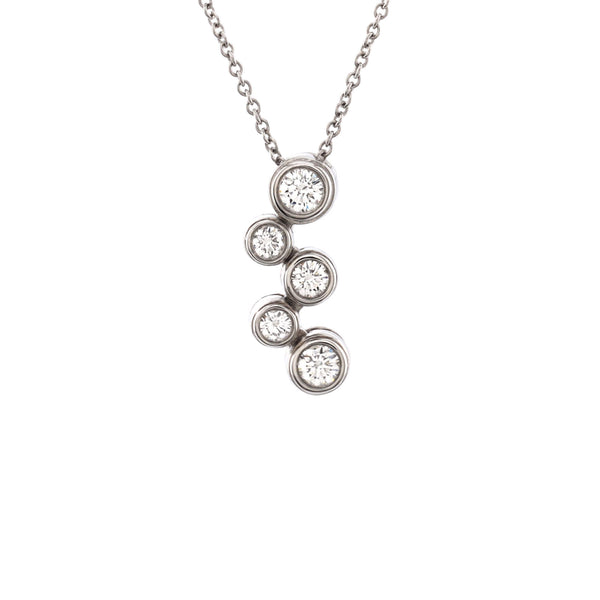 Tiffany and Co. Bubbles Platinum Diamond Necklace