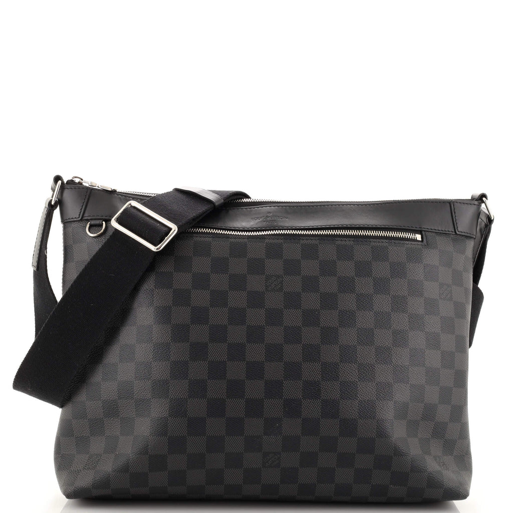 Louis Vuitton Mick MM Crossbody Messenger Bag In Damier Graphite Canvas