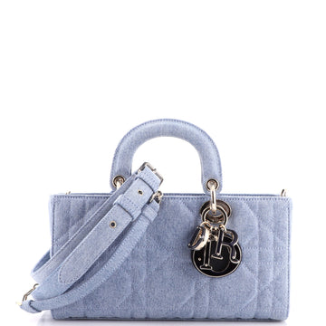 Christian Dior Lady D-Joy Bag Cannage Quilt Denim