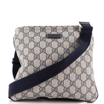 Gucci Zip Top Messenger Bag GG Coated Canvas Small