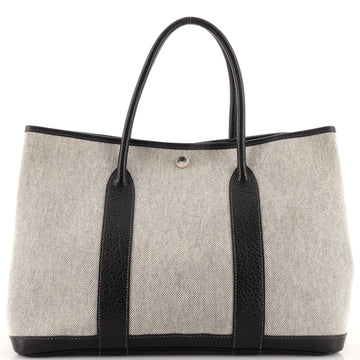 Hermes Garden Party Tote Toile and Leather 36