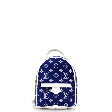 Louis Vuitton Palm Springs Backpack LV Match Monogram Jacquard Velvet Mini