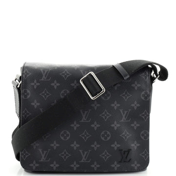 Louis Vuitton District Messenger Bag Monogram Eclipse Canvas PM