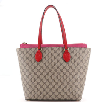 Gucci Linea A Zip Tote GG Coated Canvas Medium