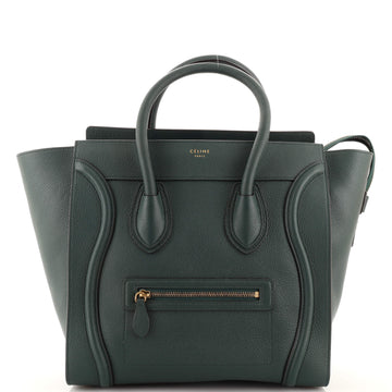 Celine Luggage Bag Grainy Leather Mini