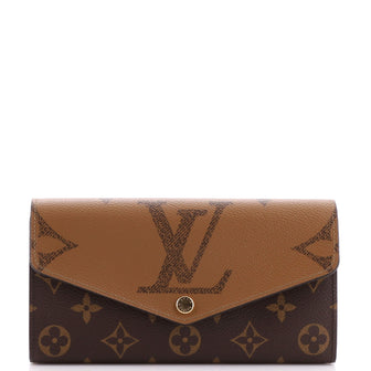 Louis Vuitton Sarah Wallet NM Reverse Monogram Giant and Monogram Canvas