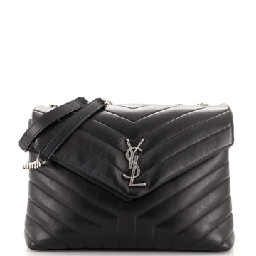 Saint Laurent LouLou Shoulder Bag Matelasse Chevron Leather Medium