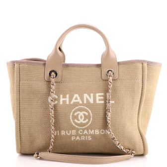 Chanel Deauville NM Tote Mixed Fibers Small