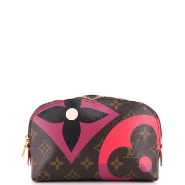 Louis Vuitton Cosmetic Pouch Limited Edition Game On Monogram Canvas