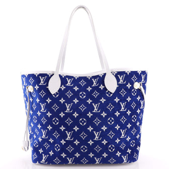 Louis Vuitton Neverfull NM Tote LV Match Monogram Jacquard Velvet MM