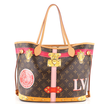 Louis Vuitton Neverfull NM Tote Limited Edition Summer Trunks Monogram Canvas MM