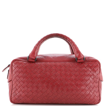 Bottega Veneta Zip Boston Bag Intrecciato Nappa Small