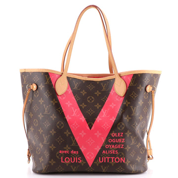 Louis Vuitton Neverfull NM Tote Limited Edition Cities V Monogram Canvas MM