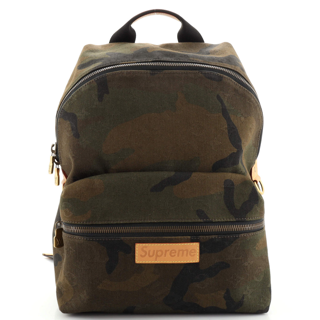 louis vuitton apollo backpack supreme Camo Monogram Savonches Louis Vuitton X Supreme Canvas
