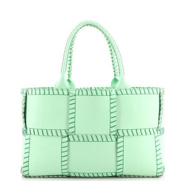 Bottega Veneta Arco Tote Stitched Maxi Intrecciato Leather Small