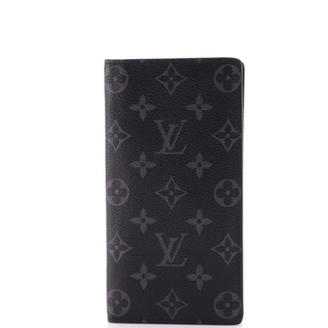 Louis Vuitton Brazza Wallet Monogram Eclipse Canvas