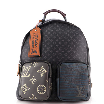 Louis Vuitton Multipocket Backpack Patchwork Monogram Eclipse Canvas and Printed Leather