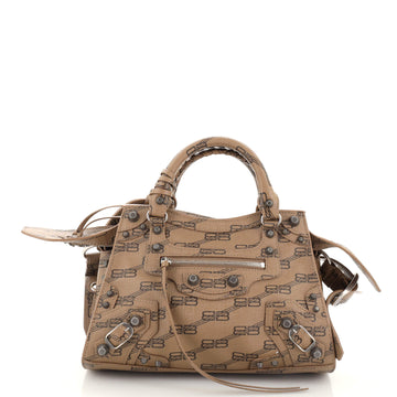 Balenciaga Neo Cagole City Bag BB Monogram Coated Canvas XS