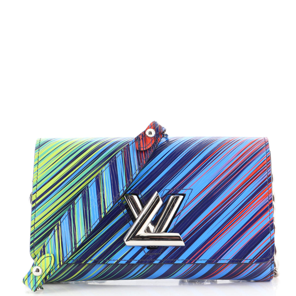 Louis Vuitton Patent Epi Leather Rainbow Twist Chain Wallet, Louis Vuitton  Handbags