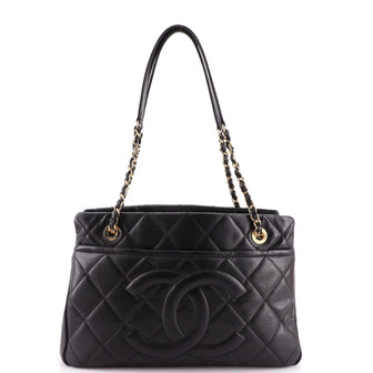 Chanel Timeless CC Shopping Tote Quilted Caviar Medium