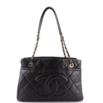 Chanel Timeless CC Shopping Tote Quilted Caviar Medium