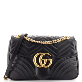 Gucci GG Marmont Flap Bag Matelasse Leather Medium