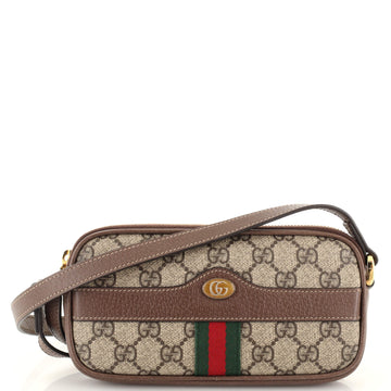 Gucci Ophidia Crossbody Bag GG Coated Canvas Mini