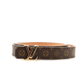 Louis Vuitton LV Initiales Belt Monogram Canvas Thin