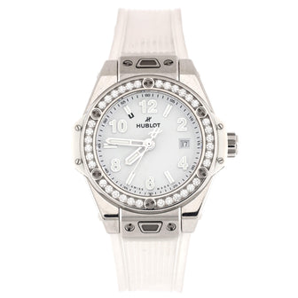Hublot Big Bang One Click Automatic Watch Stainless Steel and Rubber with Diamond Bezel 33
