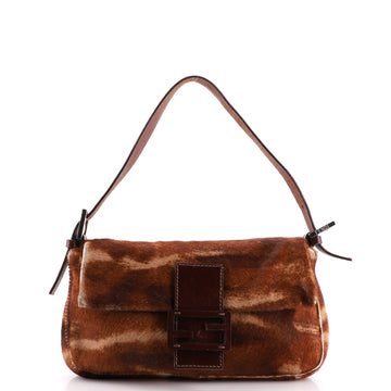 Fendi Baguette Bag Printed Pony Hair