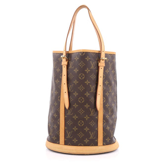 Louis Vuitton Bucket Bag Monogram Canvas GM Brown