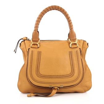 Chloe Marcie Shoulder Bag Leather Medium Orange 1977607
