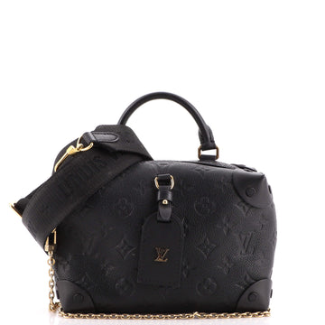 Louis Vuitton Petite Malle Souple Handbag Monogram Empreinte Leather