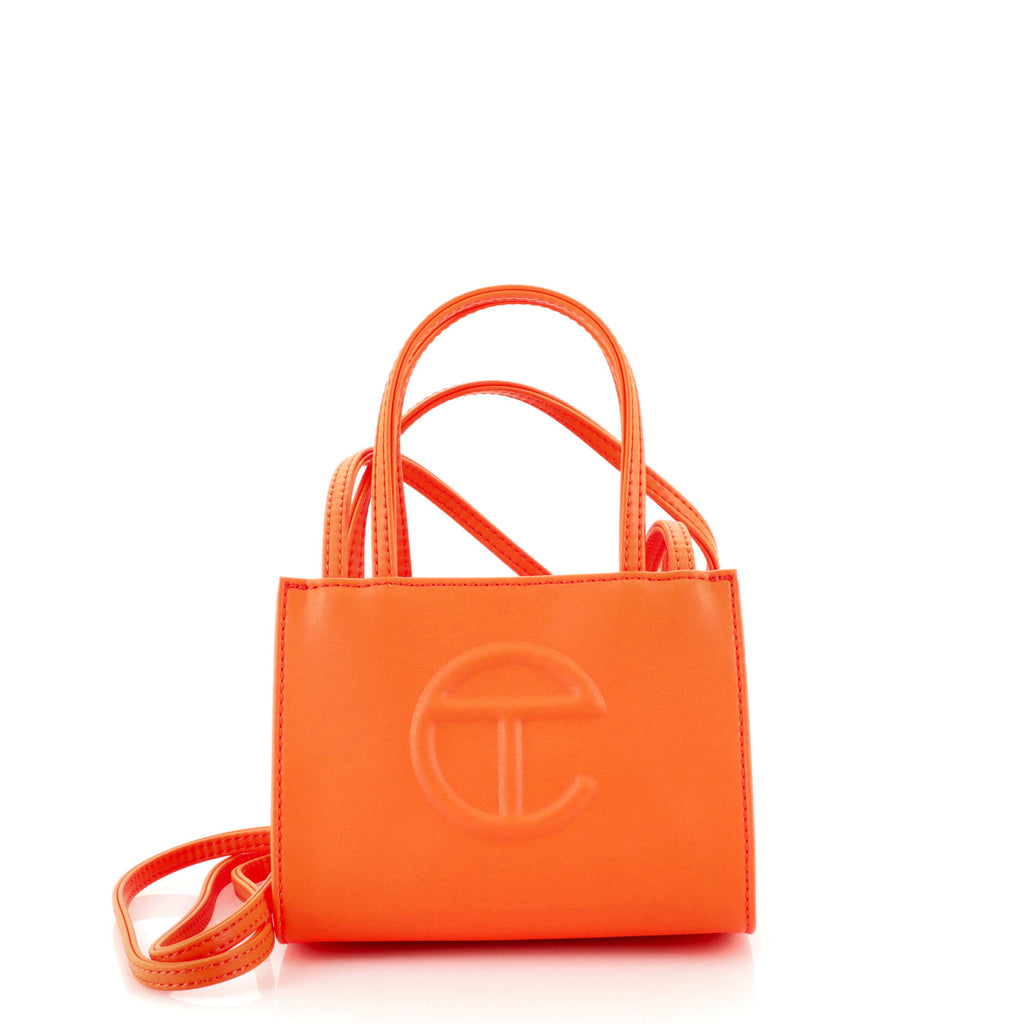 Telfar Shopping Tote Faux Leather Small Orange 1977703