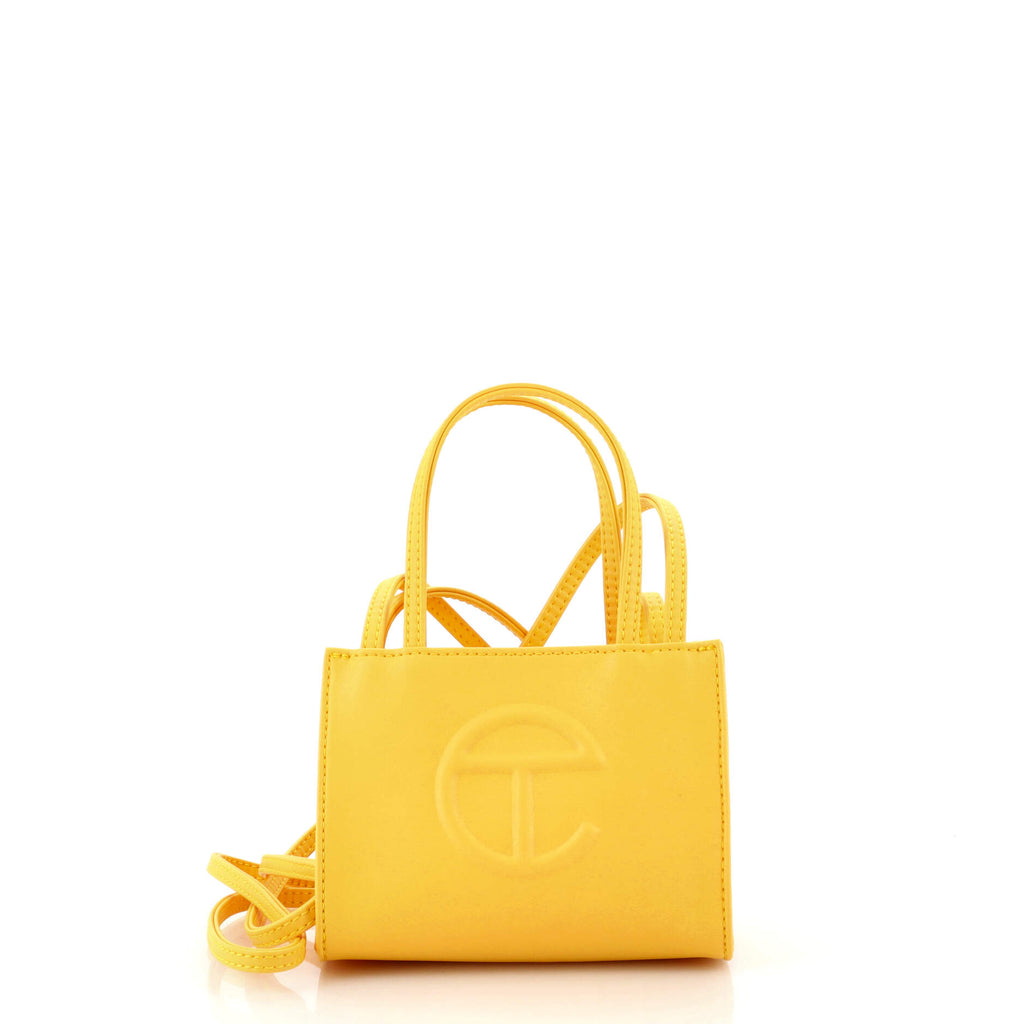 Telfar Yellow Small Shopping Bag