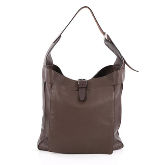 Hermes Marwari Handbag Clemence GM Brown 1977909