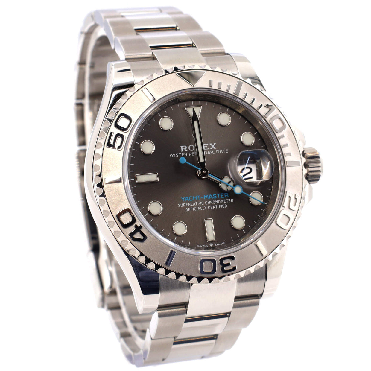 Rolex Oyster Perpetual Yacht-Master Slate Automatic Watch Stainless ...