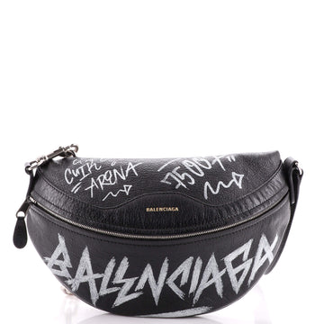 Balenciaga Graffiti Souvenir Belt Bag Leather XS