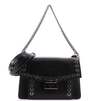 Givenchy GV3 Flap Bag Grommet Embellished Leather Small