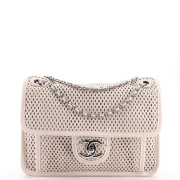 Chanel Up In The Air Flap Bag Perforated Leather Small