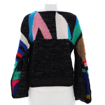 Chanel Women's Paris-New York Boatneck Sweater Cashmere Blend