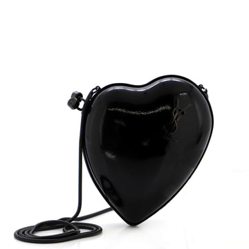 Saint Laurent Love Heart Chain Box Clutch Patent Small