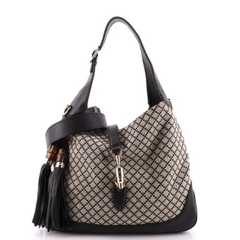 Gucci New Jackie Bag Diamante Canvas Medium