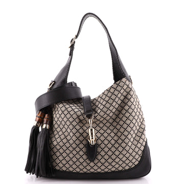 Gucci New Jackie Bag Diamante Canvas Medium
