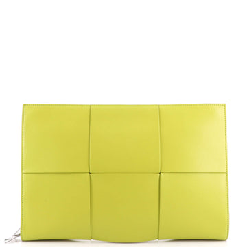 Bottega Veneta Zip Around Document Case Maxi Intrecciato Leather Large